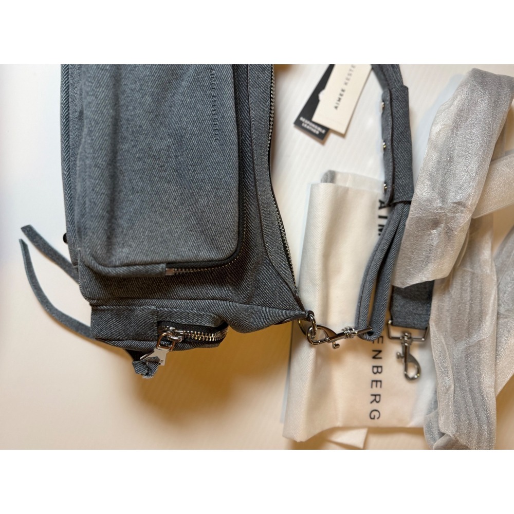 Aimee Kestenberg Away We Go Convertible Shoulder Bag Dark Denim Blue NWT - Picture 5 of 12